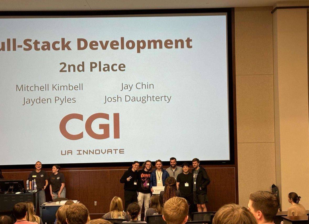 Our 2nd place win for Fullstack Development at UA Innovate 2024
