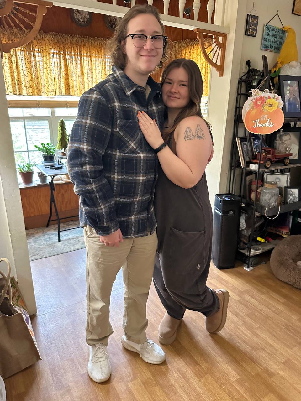 Lily and I at Thanksgiving 2023